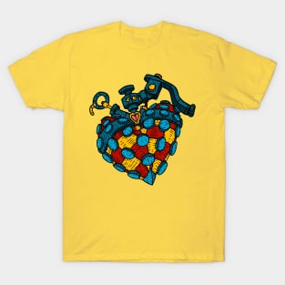 the love bomb, valentines mine, heart grenade. T-Shirt